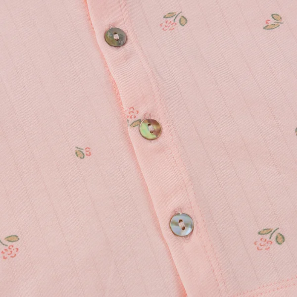 Bộ modal jacquard dài Animo KV1124015 (0-24M,Hồng)