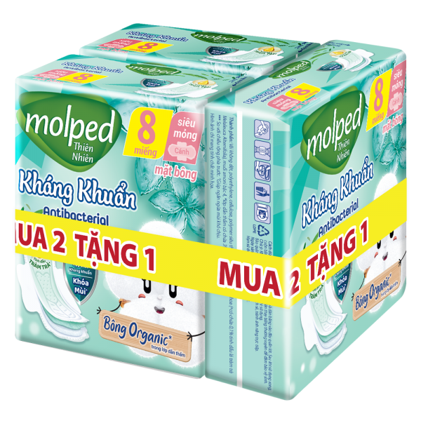 Băng vệ sinh Molped Kháng Khuẩn 8 miếng