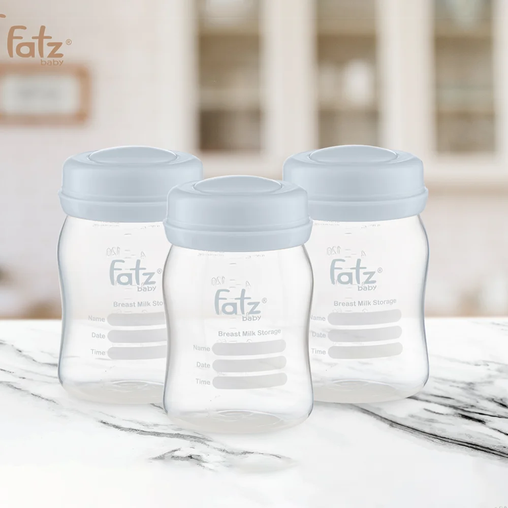 Bộ 3 bình trữ sữa Fatzbaby FB0120NX 150ml (xanh)