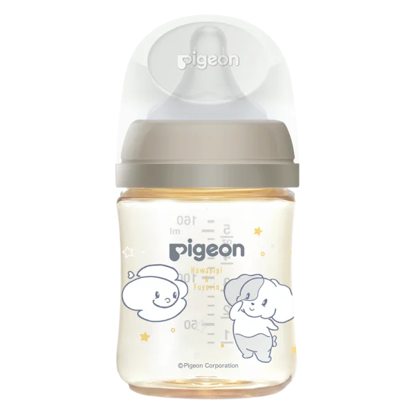 Bình sữa Pigeon PPSU Howapipi WN3 160 ml, xám (SS)