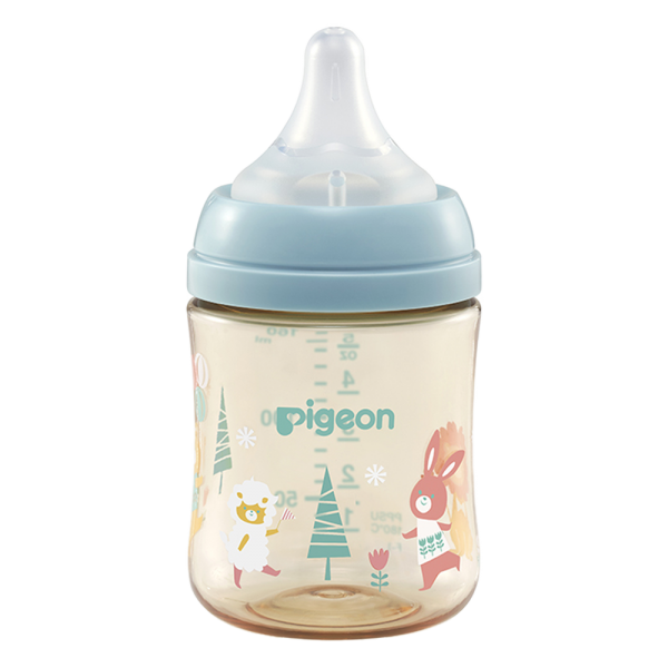 Bình sữa Pigeon PPSU Plus WN3 160 ml, hình thú cưng (SS)