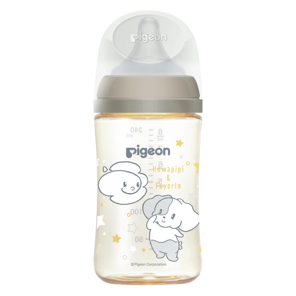 Bình sữa Pigeon PPSU Howapipi WN3 240ml, xám (M)