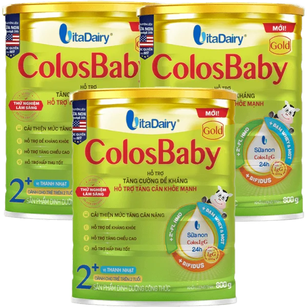Combo 3 Sữa ColosBaby Gold 2+ 800g - S (Trên 2 tuổi)