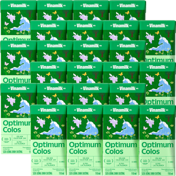 Combo 6 Sữa uống dinh dưỡng Optimum Colos 110ml (Lốc 4 hộp) new