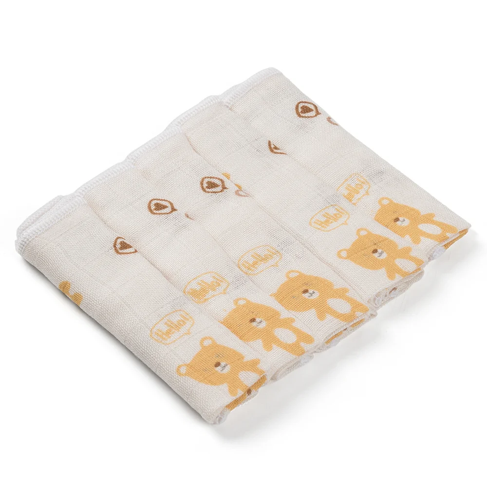 Khăn gạc 100% sợi tre HM9X Animo T2411_PP001 (25x25cm,5 cái)