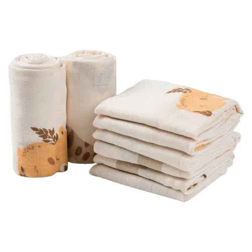 Khăn gạc tắm 100% sợi tre BM9X Animo T2411_PP002 (90x90cm,1 cái)