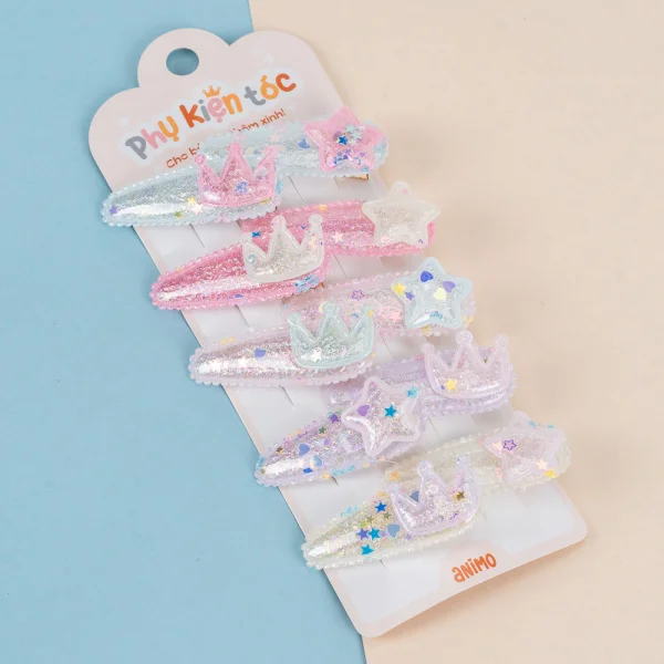 Set kẹp tóc 10 món Animo A2410_MN047 (Nhiều màu)