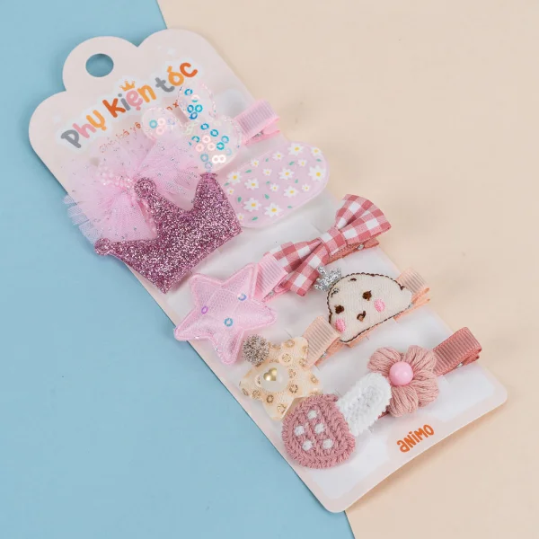 Set kẹp tóc 10 món Animo A2410_MN045 (Nhiều màu)