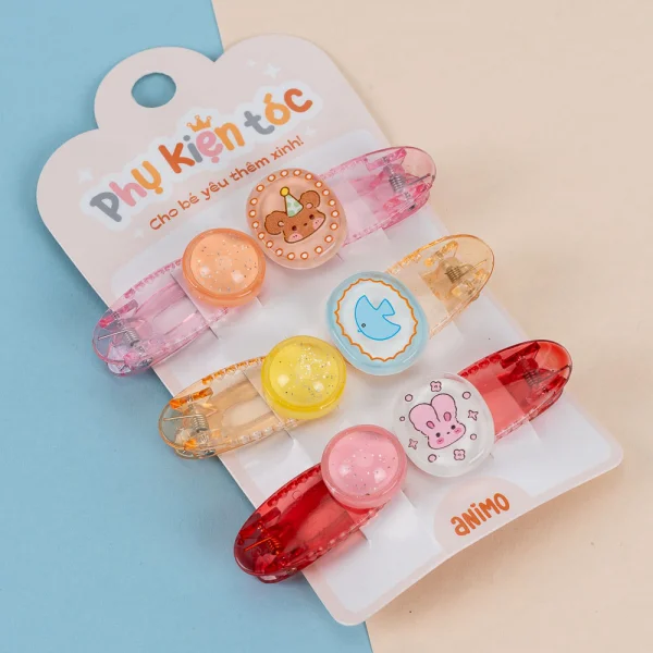 Set kẹp tóc 6 món Animo A2410_MN042 (Nhiều màu)