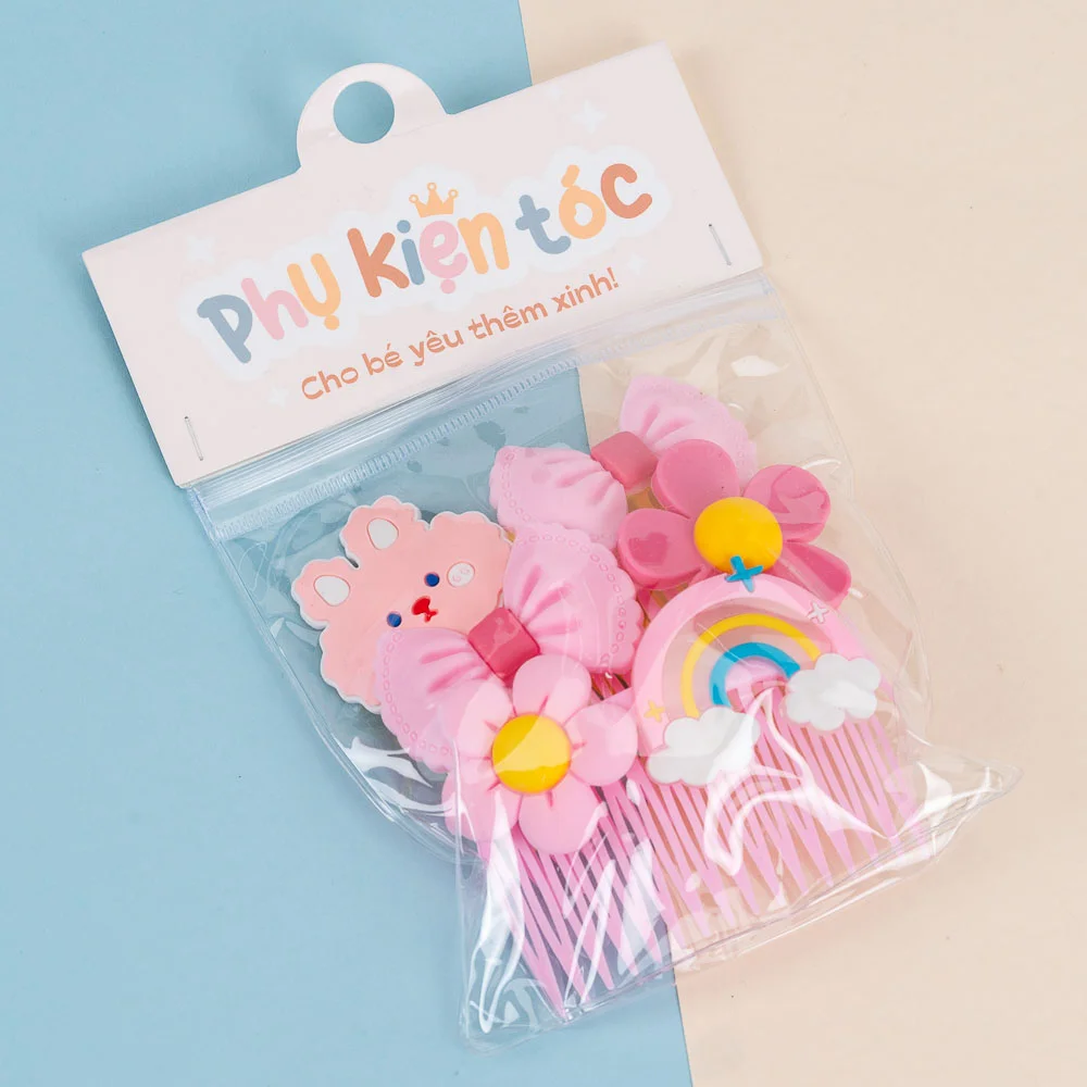 Combo 3 cài tóc nhỏ cho bé Animo A2410_MN051 (Nhiều màu)