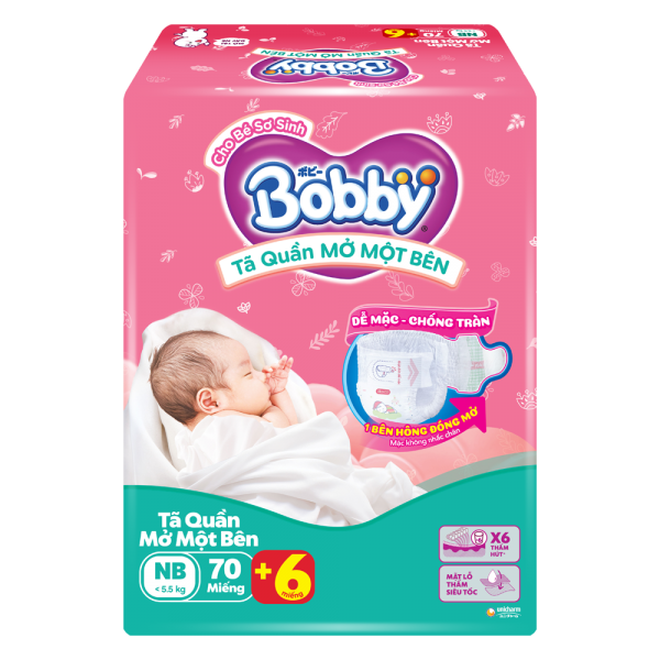 Bobby Quần Mở Một Bên Newborn 70M