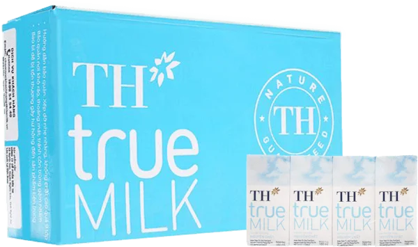 Thùng Sữa tươi tiệt trùng nguyên chất TH true Milk 180ml (lốc 4 hộp)