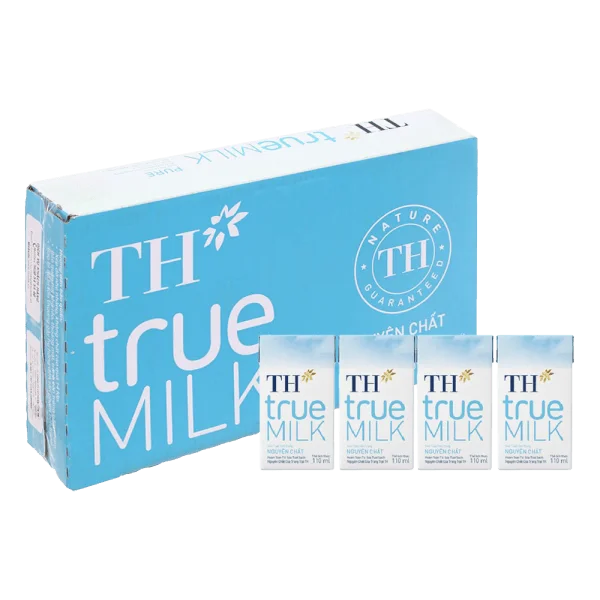 Thùng Sữa tươi tiệt trùng nguyên chất TH true Milk 110ml (lốc 4 hộp)