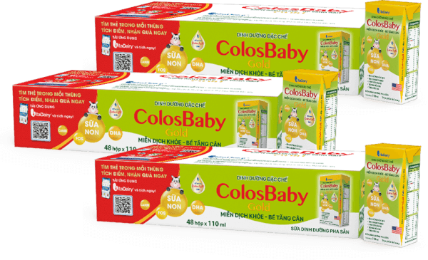Combo 3 Thùng Sữa uống dinh dưỡng Colosbaby 110ml, lốc 4 hộp (trên 1 tuổi)
