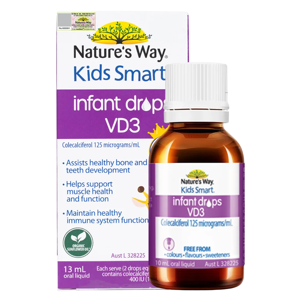 Thực phẩm bảo vệ sức khỏe Nature's Way Kids Smart Infant Drops VD3