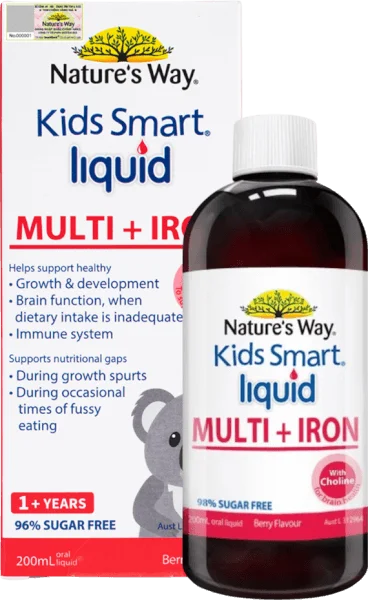 Thực phẩm bảo vệ sức khỏe Nature's Way Kids Smart Multi Iron Liquid