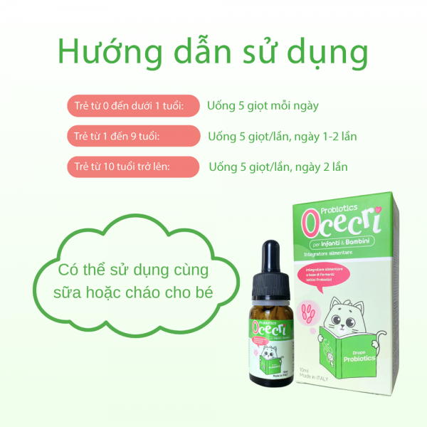 Men vi sinh 10 chủng Probiotics Ocecri