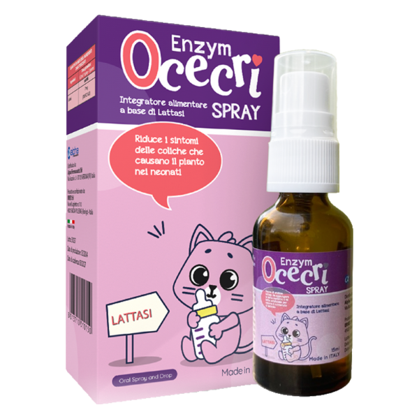 Enzym Lactase Ocecri cho trẻ sơ sinh bất dung nạp Lactase, đau bụng quấy khóc