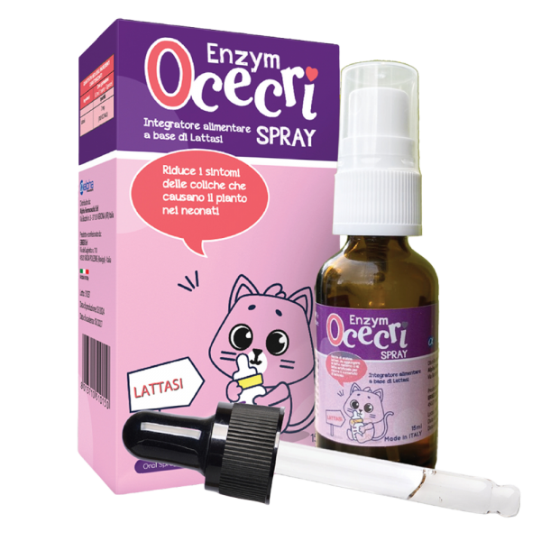 Enzym Lactase Ocecri cho trẻ sơ sinh bất dung nạp Lactase, đau bụng quấy khóc