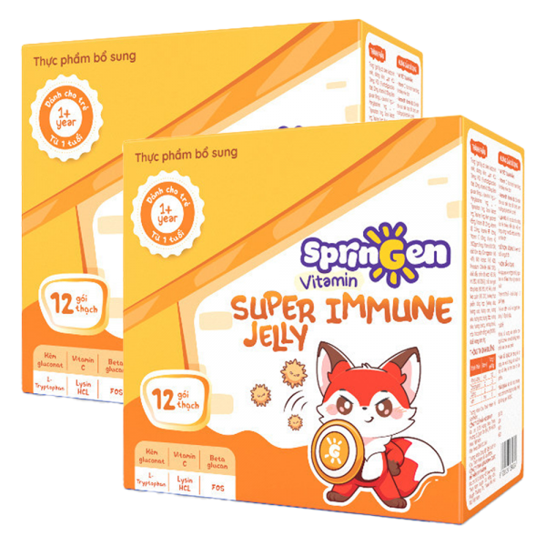 Combo 2 Thực phẩm bổ sung VITAMIN JELLY SPRINGEN SUPER IMMUNE