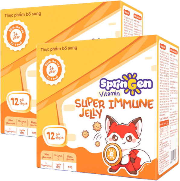 Combo 2 Thực phẩm bổ sung VITAMIN JELLY SPRINGEN SUPER IMMUNE