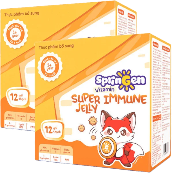 Combo 2 Thực phẩm bổ sung VITAMIN JELLY SPRINGEN SUPER IMMUNE