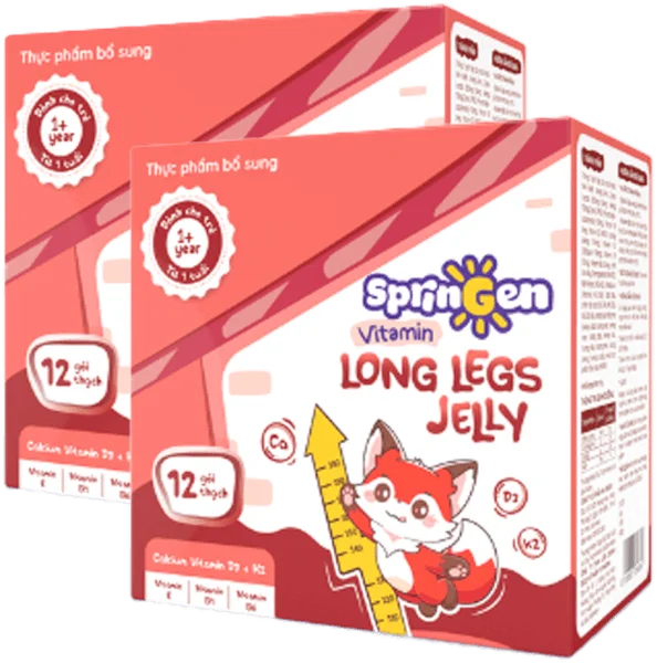 Combo 2 Thực phẩm bổ sung VITAMIN JELLY SPRINGEN LONG LEGS