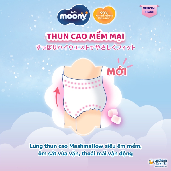 Combo 2 gói Bỉm tã quần Moony bé gái size XXL 26 miếng (13-28kg)