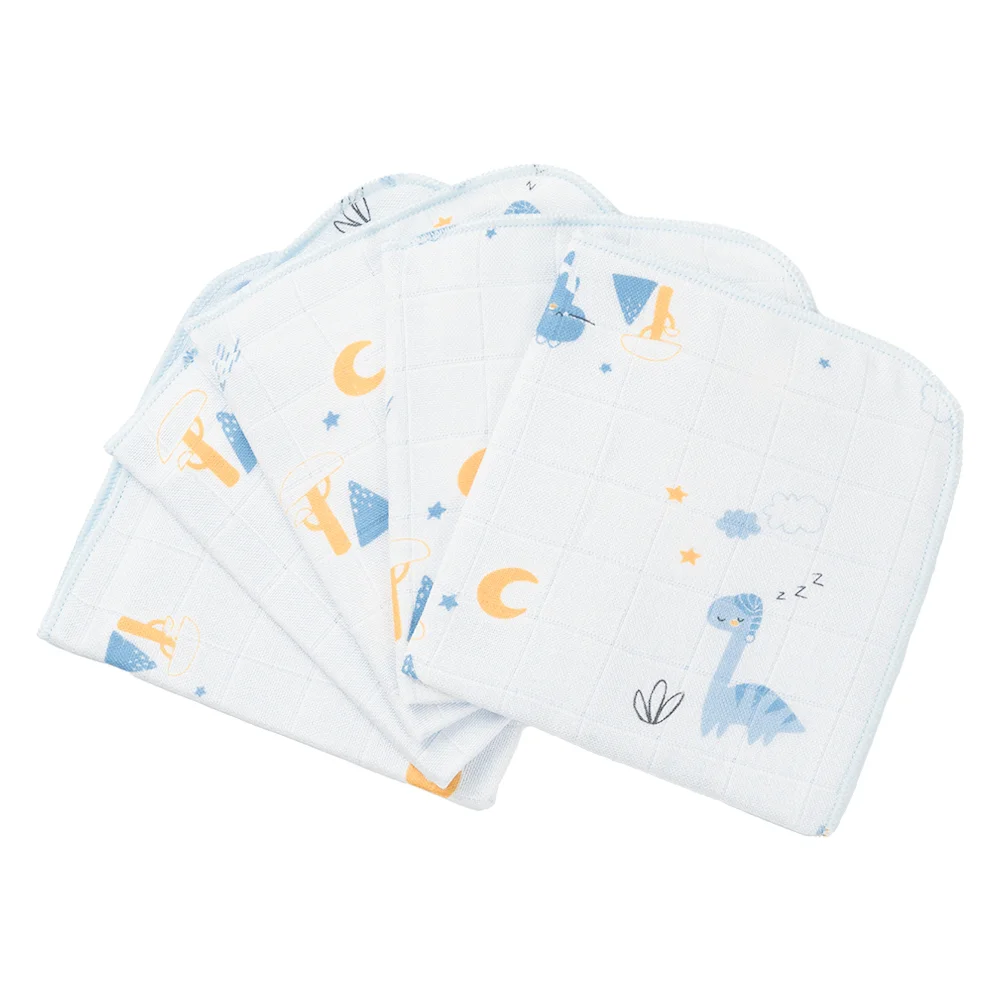 Khăn gạc sợi tre 4 lớp Animo T2304_NBA004 (25x25cm,5 cái) (giao màu ngẫu nhiên)