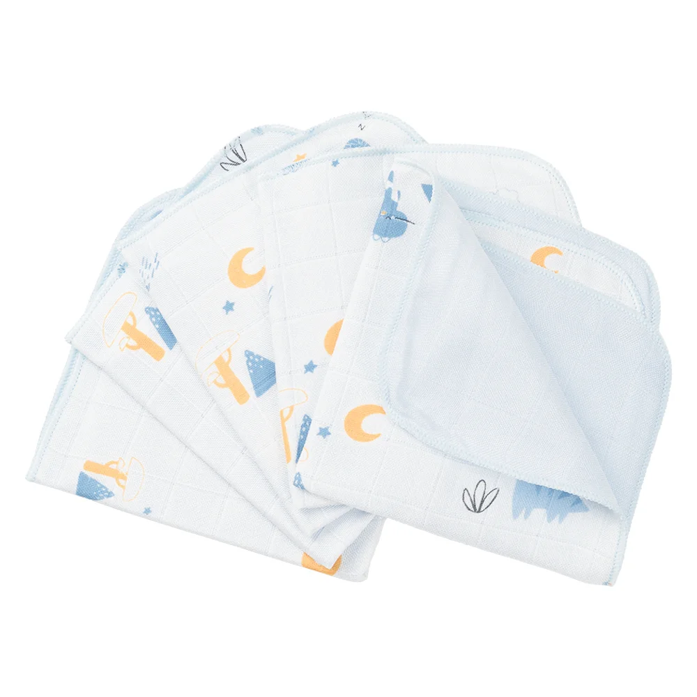 Khăn gạc sợi tre 4 lớp Animo T2304_NBA004 (25x25cm,5 cái) (giao màu ngẫu nhiên)