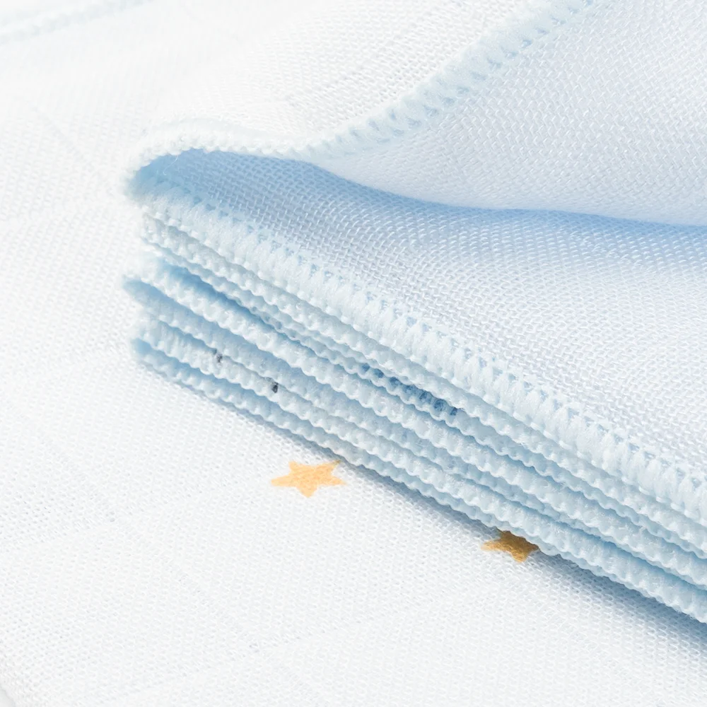 Khăn gạc sợi tre 4 lớp Animo T2304_NBA004 (25x25cm,5 cái) (giao màu ngẫu nhiên)