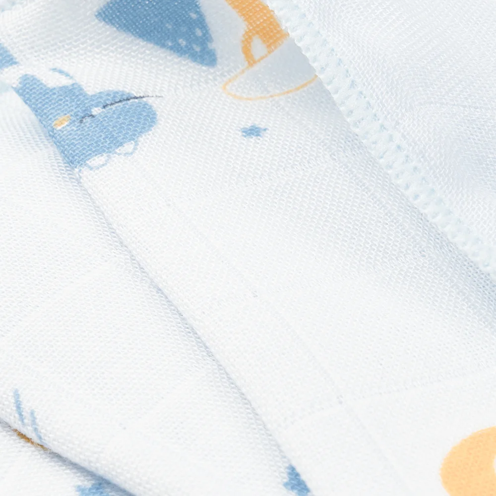 Khăn gạc sợi tre 4 lớp Animo T2304_NBA004 (25x25cm,5 cái) (giao màu ngẫu nhiên)