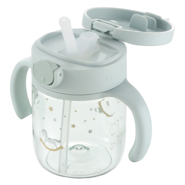 Bình ống hút Axstars 200ml Richell (Xanh, RC20442)