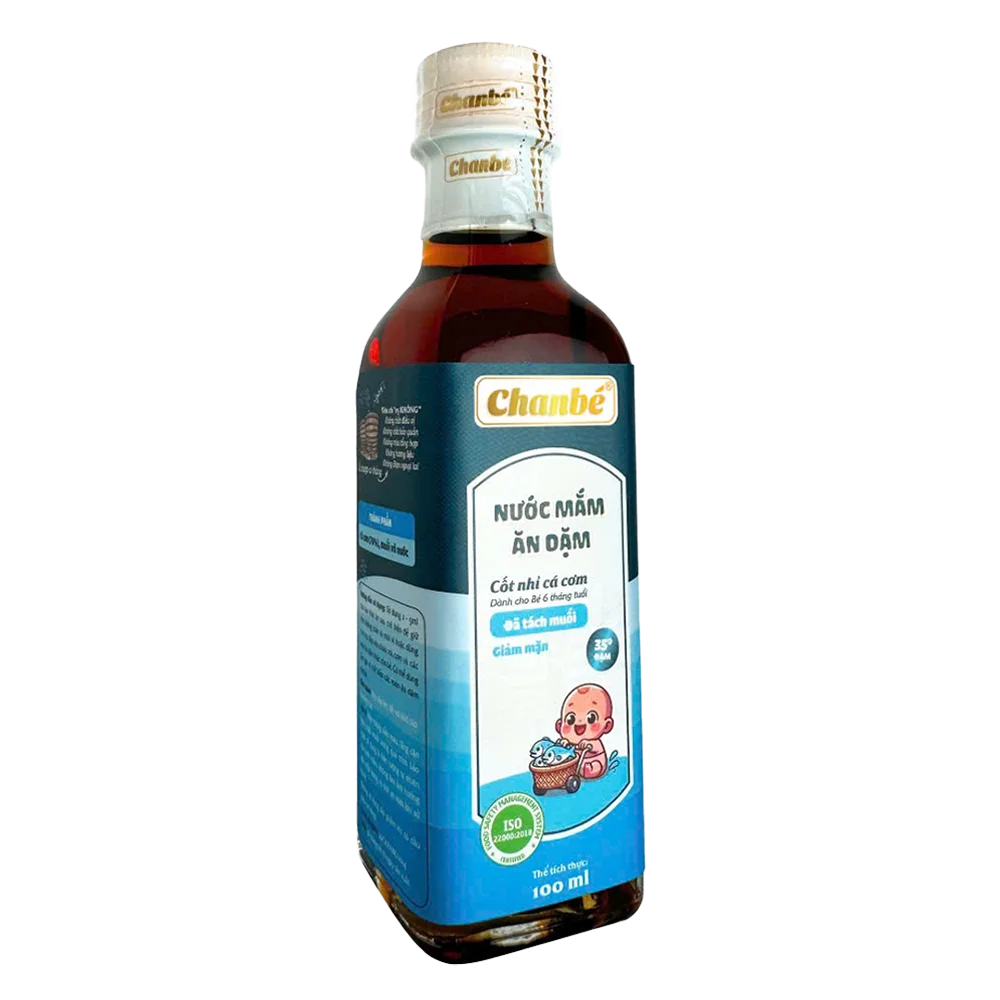 Nước mắm ăn dặm cho bé Chan Bé 35N cao đạm nhạt muối (Giao mẫu ngẫu nhiên)