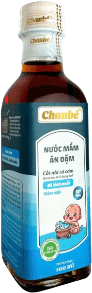 Nước mắm ăn dặm cho bé Chan Bé 35N cao đạm nhạt muối (Giao mẫu ngẫu nhiên)