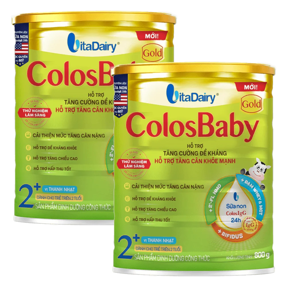 Combo 2 Sữa ColosBaby Gold 2+ 800g - S (Trên 2 tuổi)