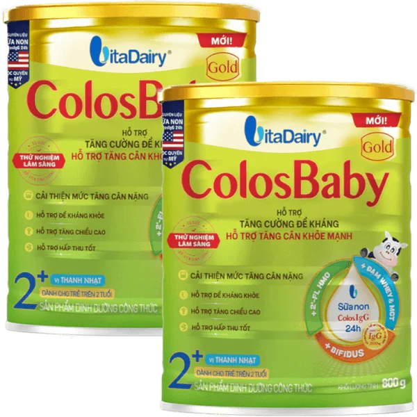 Combo 2 Sữa ColosBaby Gold 2+ 800g - S (Trên 2 tuổi)