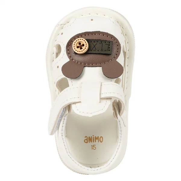 Giày tập đi chút chít Animo TT A2501_MN007 (15-17,Trắng)