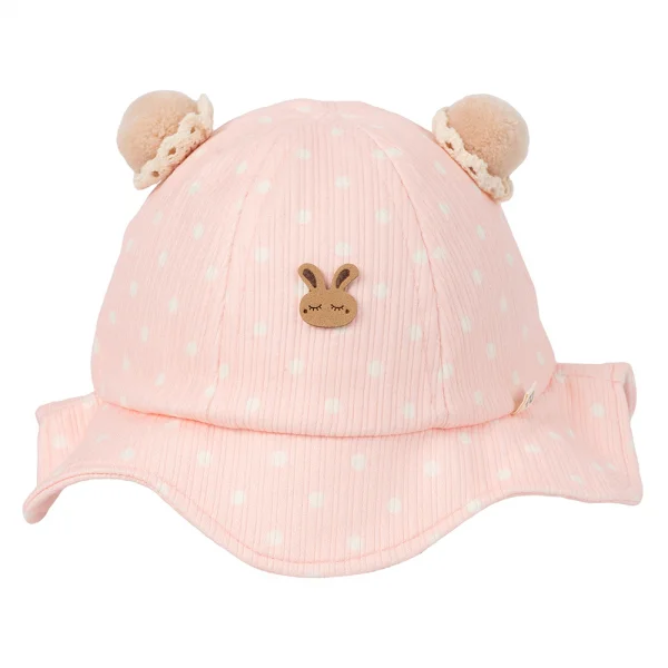 Nón em bé gái vành tròn Animo A2501_JK024 (46cm,Hồng)