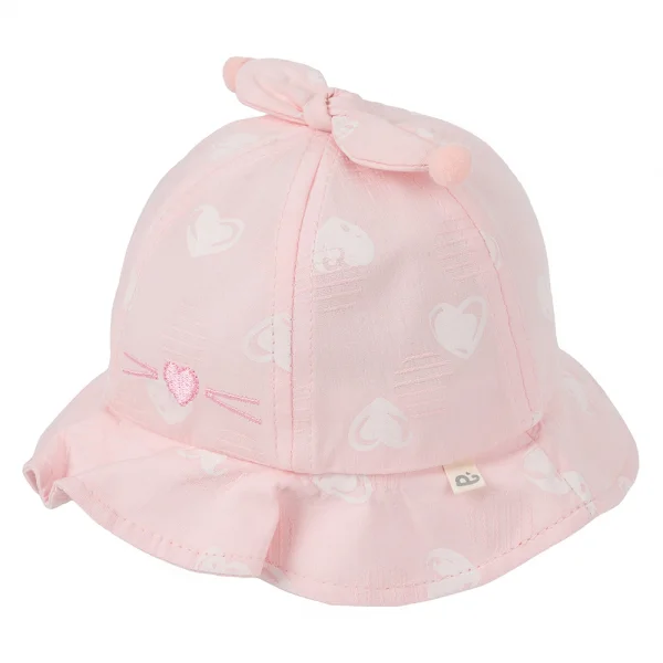 Nón em bé gái vành tròn Animo A2501_JK019 (44cm,Hồng)