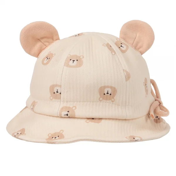 Nón em bé gái vành tròn Animo A2501_JK019 (46cm,Màu be)