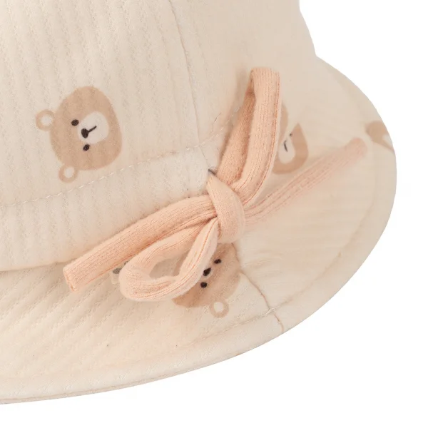 Nón em bé gái vành tròn Animo A2501_JK019 (46cm,Màu be)