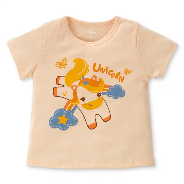 Bộ bé gái lửng Animo Easy LU0325014 (1-4Y,Kem-vàng,TT02)