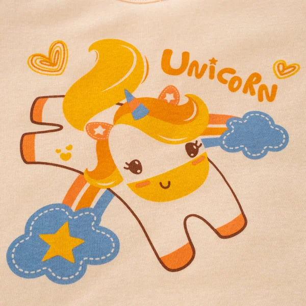 Bộ bé gái lửng Animo Easy LU0325014 (1-4Y,Kem-vàng,TT02)