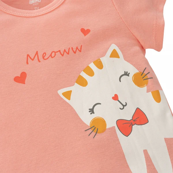 Bộ bé gái lửng Animo Easy LU0325010 (1-4Y,Hồng-hồng đậm,TT02)