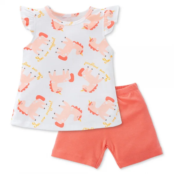 Bộ bé gái lửng Animo Easy LU0225005 (1-4Y,Trắng)