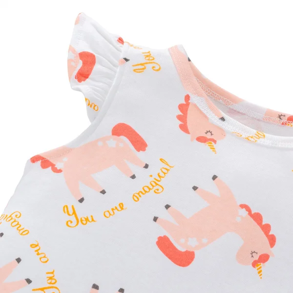 Bộ bé gái lửng Animo Easy LU0225005 (1-4Y,Trắng)