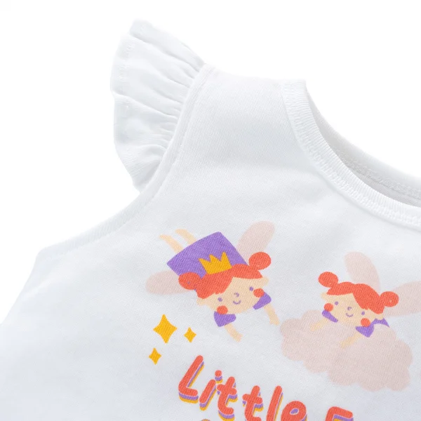 Bộ bé gái lửng Animo Easy LU0225003 (1-4Y,Trắng)