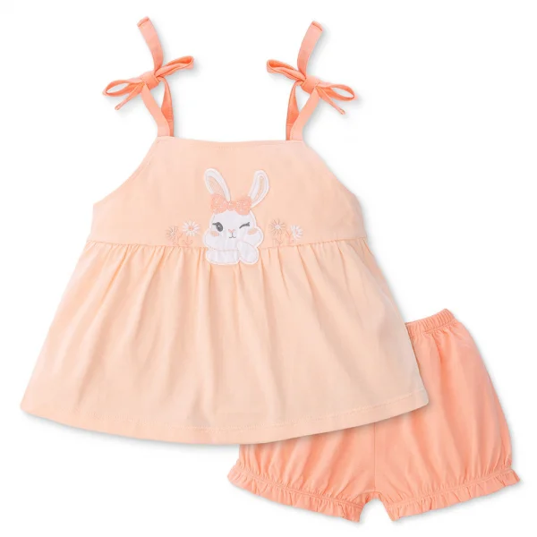 Bộ bé gái ngắn BST Bé Thỏ Animo LU1124048 (9M-6Y,Hồng)