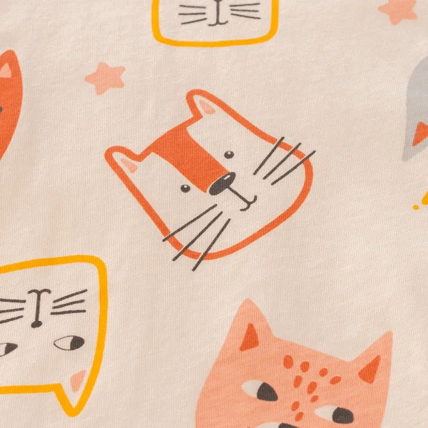 Bộ bé gái ngắn Animo Easy TQ0325001 (1-4Y,Be-Nâu,TT04)